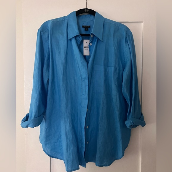 Ann Taylor | Oversized Linen Shirt - Picture 4 of 5